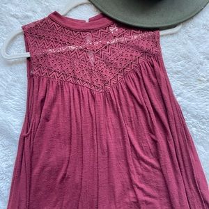 Loose fitting tunic blouse